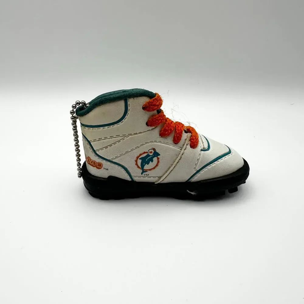 Miami Dolphins Vintage Sneaker Shoe Boot Key Chain Keychain NFL Collectors